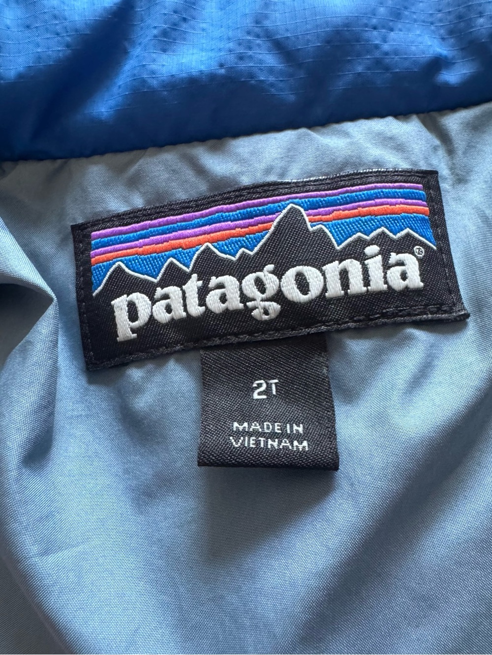 Patagonia Light Blue Kids Jacket - Logo Detail - Picture 3 of 4